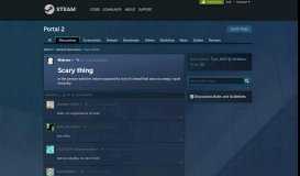 
							         Scary thing :: Portal 2 General Discussions - Steam Community								  
							    