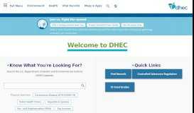 
							         SCDHEC: Homepage								  
							    