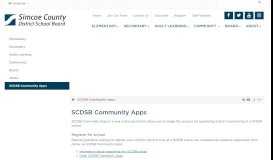 
							         SCDSB Community Apps - Simcoe County District School Board								  
							    