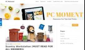 
							         Scentsy Workstation (MUST READ FOR ALL MEMBERS) - PC Moment								  
							    
