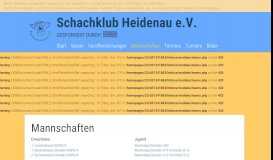 
							         Schachklub Heidenau e.V. - Mannschaften								  
							    