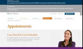
							         Schedule an Appointment | Aurora Health Care								  
							    