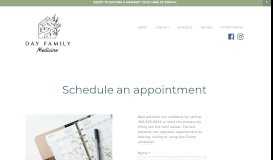 
							         Schedule an appointment - Day Family Medicine								  
							    