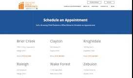 
							         Schedule an Appointment - Growing Child Pediatrics, LLC.								  
							    