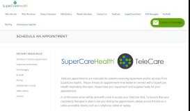 
							         Schedule an Appointment » SuperCare Health								  
							    