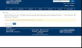 
							         Schedule an Appointment | Villanova University								  
							    