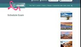 
							         Schedule Exam - XRANM								  
							    