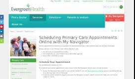 
							         Schedule Primary Care Appts Online | EvergreenHealth								  
							    