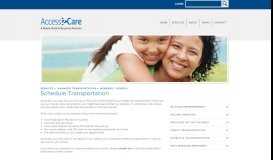 
							         Schedule Transportation | Access2Care								  
							    