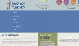 
							         Schedule Your Child's Doctor Appointment | Dunwoody Pediatrics ...								  
							    