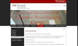 
							         Scheduling > Dana & David Dornsife Cognitive Neuroimaging Center ...								  
							    