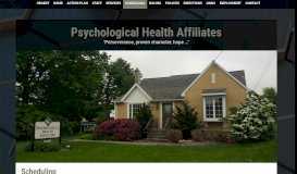 
							         Scheduling | Psychological Health Affiliates								  
							    