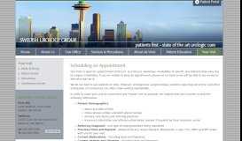 
							         Scheduling Your Visit - Swedish Urology Group - Seattle, WA								  
							    