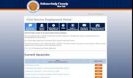 
							         Schenectady County Civil Service Employment Portal								  
							    