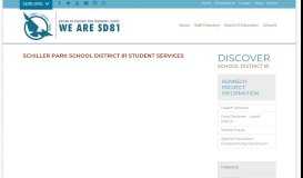 
							         Schiller Park School District 81 Student Services | Student Services								  
							    