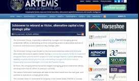 
							         Schinnerer to rebrand as Victor, alternative capital a key strategic pillar ...								  
							    