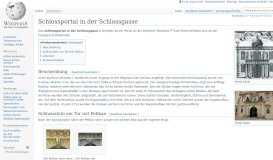
							         Schlossportal in der Schlossgasse – Wikipedia								  
							    