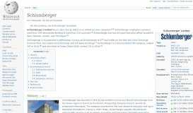 
							         Schlumberger - Wikipedia								  
							    