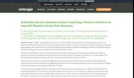 
							         Schneider Electric Introduces New Technology Partners Initiative to ...								  
							    