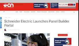 
							         Schneider Electric Launches Panel Builder Portal For Panel Builders								  
							    
