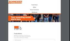 
							         Schneider Jobs - CDL Truck driving, Diesel Mechanic, Warehouse ...								  
							    