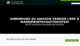 
							         Schnittstelle zu Amazon Vendor Central | ERP & Logistik - Tricoma								  
							    