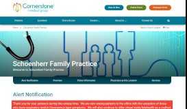 
							         Schoenherr Family Practice - Shelby Township | Cornerstone Medical ...								  
							    