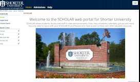 
							         SCHOLAR - Shorter University								  
							    