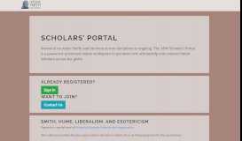 
							         Scholars' Portal | Adam Smith Works								  
							    