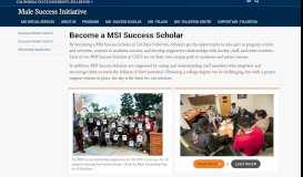 
							         Scholarship Application - Male Success Initiative | CSUF								  
							    