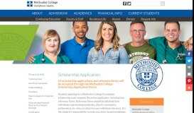 
							         Scholarship Application - Methodist College								  
							    