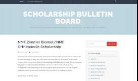 
							         Scholarship Bulletin Board – Outside scholarship opportunities for ...								  
							    