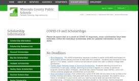 
							         Scholarship Information / General Scholarships - Missoula County ...								  
							    