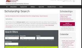 
							         Scholarship Search - ASU Scholarships - Arizona State University								  
							    