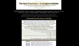 
							         Scholarship - Sure Foundation Theological Institute								  
							    