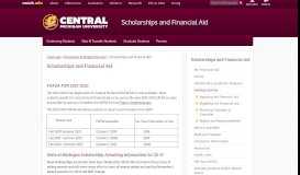 
							         Scholarships and Financial Aid | Central Michigan University								  
							    