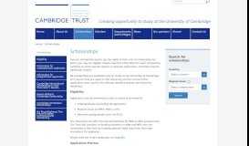 
							         Scholarships - Cambridge Trust								  
							    
