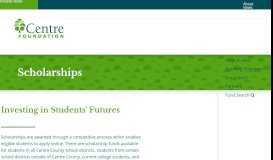 
							         Scholarships - Centre Foundation								  
							    
