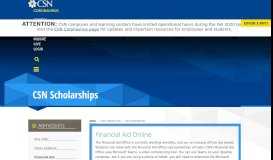 
							         Scholarships - CSN								  
							    