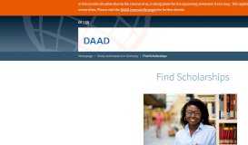 
							         Scholarships - DAAD - Deutscher Akademischer Austauschdienst								  
							    