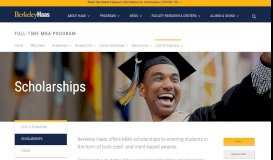 
							         Scholarships | Full-Time MBA | Berkeley Haas - The Berkeley MBA								  
							    