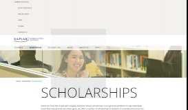 
							         Scholarships - Kaplan Business School								  
							    