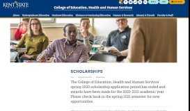 
							         Scholarships - Kent State University								  
							    