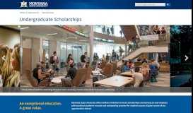 
							         Scholarships - Montana State University								  
							    