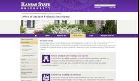 
							         Scholarships | Office of Student Financial Assistance | Kansas State ...								  
							    