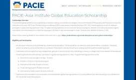 
							         Scholarships — PACIE								  
							    