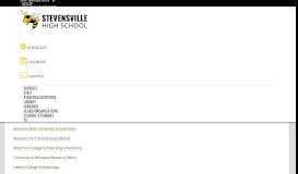 
							         Scholarships - Stevensville High School - Stevensville Public Schools								  
							    