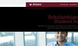 
							         Scholarships & Student Aid - North Carolina Central University								  
							    