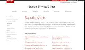 
							         Scholarships | Student Services Center | NC State University								  
							    