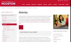 
							         Scholarships - University of Houston								  
							    
